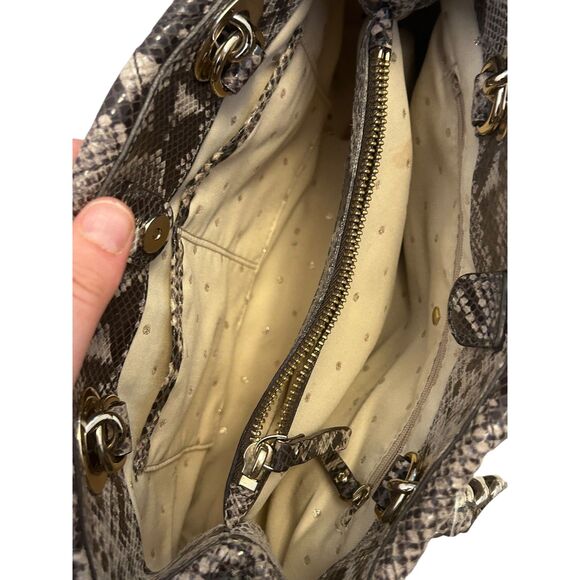 KATE SPADE NEW YORK SNAKESKIN LEATHER TOTE BAG - Picture 4 of 5